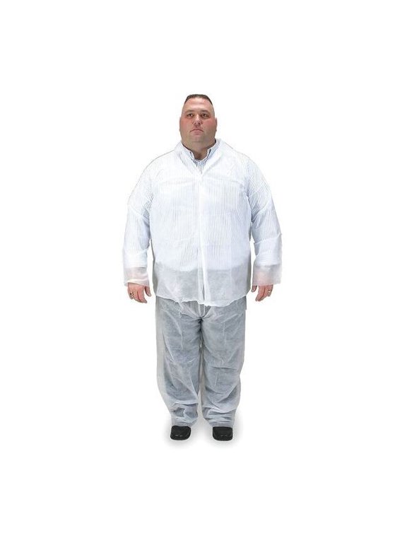 Pants,L/XL,White,PP,PK25 2KTR6