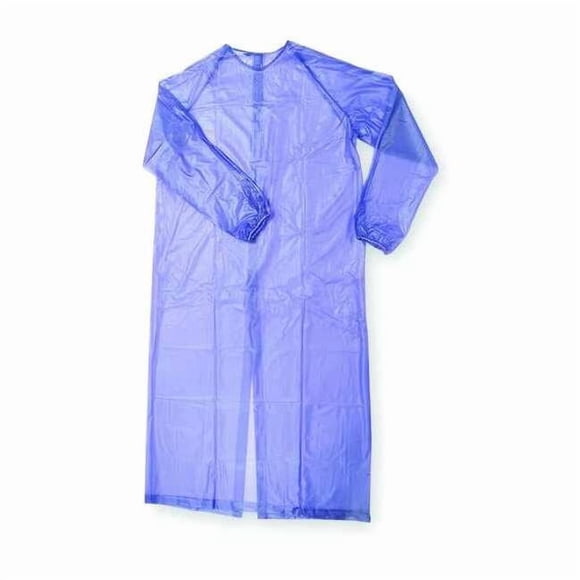 Condor Disposable Sleeve Apron,L,Blue,PVC 1N860