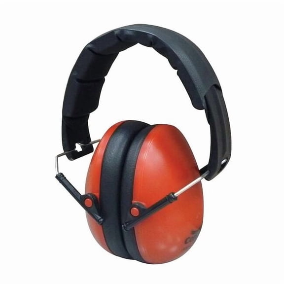 Over-the-Head Ear Muffs, 21 dB NRR, Passive, General Purpose, Red 26X626