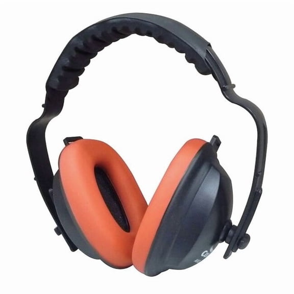Over-the-Head Ear Muffs, 21 dB NRR, Passive, Electrically Insulated, Black/Red 26X624