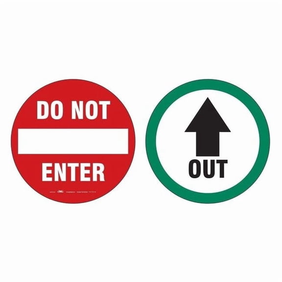 Condor Exit Sign, 6 in Height, 6 in Width, Vinyl, Circle, English 487D49