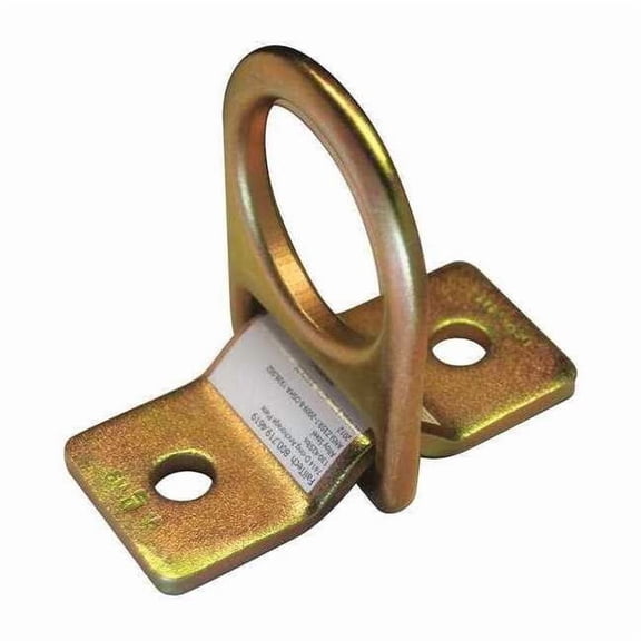 D-Ring Plate Anchor, 4 1/2 in Length, 310 lb Weigth Capacity, Steel Anchor, Pivot D-Ring