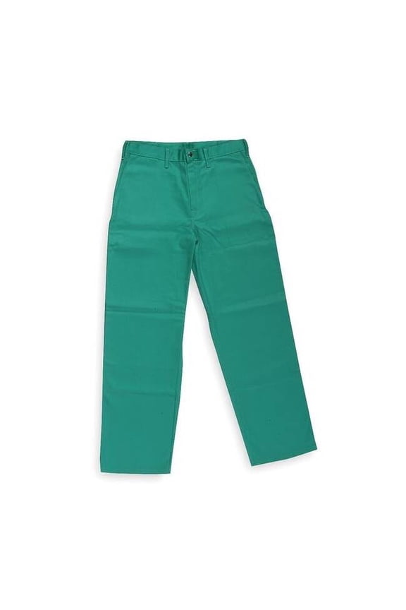 Flame-Retardant Treated Cotton Pants,Green,3XL 5WYR3