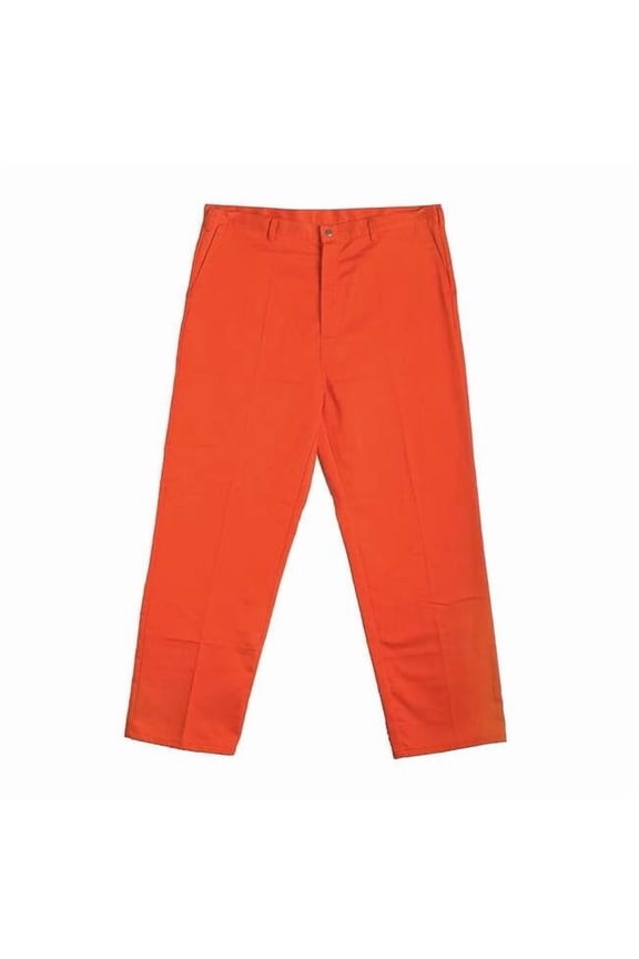 Flame-Retardant Treated Cotton Pants,Orange,2XL 5WYR0
