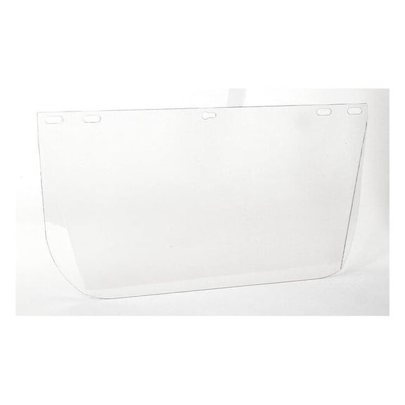 Face Shield Visor, Clear Visor, Polycarbonate, Uncoated Lens, Clear 2AUB6