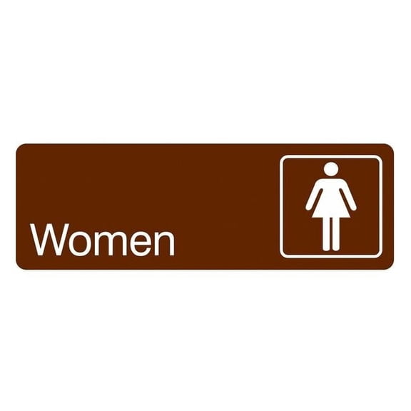 Condor WOMEN, 9 in W x 3 in H, Horizontal Rectangle, Acrylic, 486G95 486G95