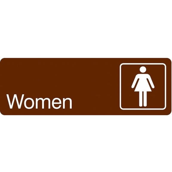 Condor WOMEN, 9 in W x 3 in H, Horizontal Rectangle, Acrylic, 486G95 486G95