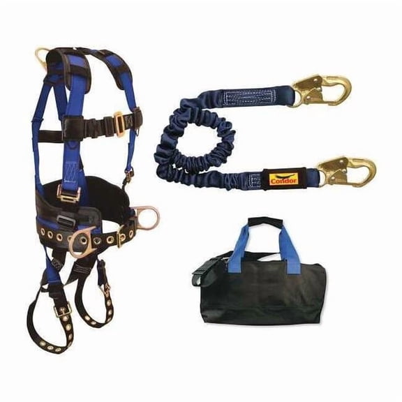 Condor Fall Protection Kit, S/M, 310 lb., Mating Chest/ Tongue Leg Straps 53RG05