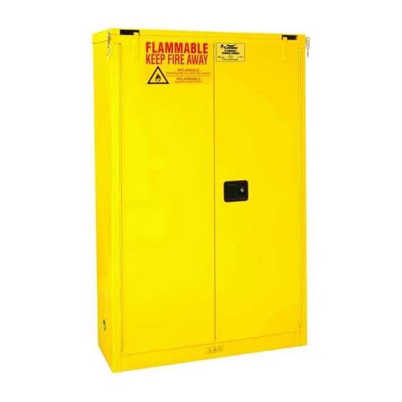 Condor HazmatStorageCabinet,Yellow,Steel 45AE88