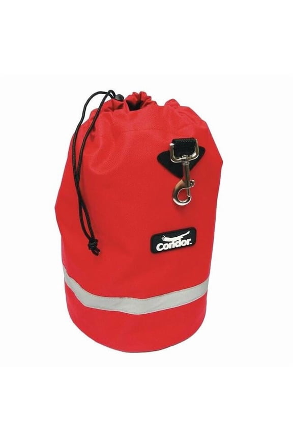 Fleece Lnd Bag, Drawstring, 14x8-1/2In, Red 25F567