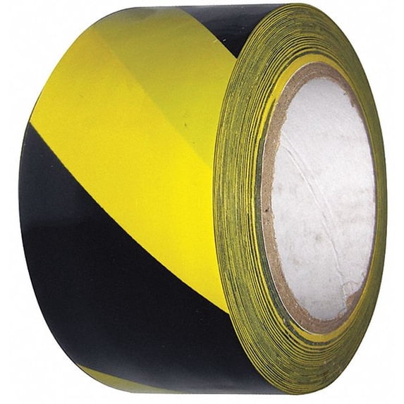 Condor Floor Tape,Black-Yellow,2 inx108 ft,Roll 6FXV5 6FXV5 ZO-G1471626