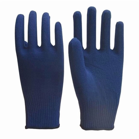 Condor Winter Glove Liners, Acrylic, 9 1/2 in Length, Navy, Size L ,1 PR 26W519