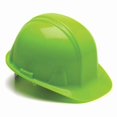 thumbnail image 1 of Hard Hat, SL, Polyethylene, 4 Point Pinlock, Type 1, Class E, Hi-Vis Lime, 1 of 1