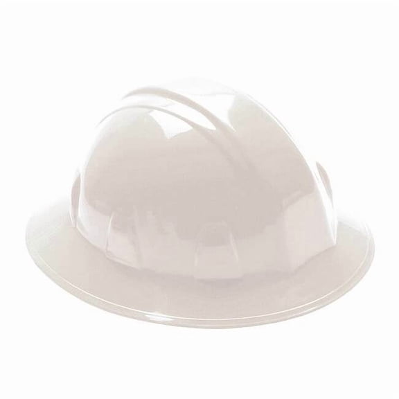 Full Brim Hard Hat, SL Series, Type 1, Class E, Ratchet (4-Point), White 52LD06