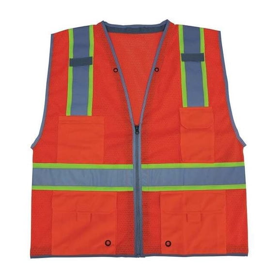 Condor Medium Class 2 High Visibility Vest, Orange 11K782