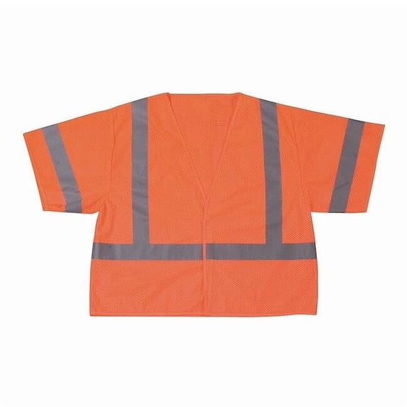 Manufacturer Varies XL Class 3 High Visibility Vest, Orange 1YAR4