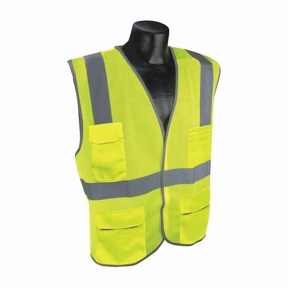 Condor High Visibility Vest,Yellow/Green,S/M 53YM20