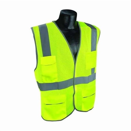 Condor High Visibility Vest,Yllw/Green,2XL/3XL 53YM22