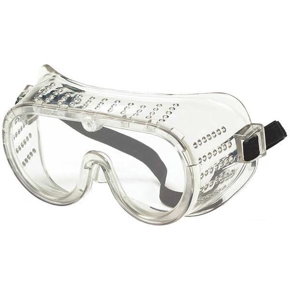 Condor Safety Goggles, PVC, Clear, Wraparound 1VT66