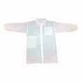 thumbnail image 1 of Condor Disposable Lab Coat, Polypropylene, Snaps Closure, White, XL, 30 PK, 1 of 1