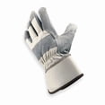 thumbnail image 1 of Leather Gloves, Cowhide, Safety Cuff, Wing Thumb, Full Finger, Gray, S, 1 PR 1VT32, 1 of 1