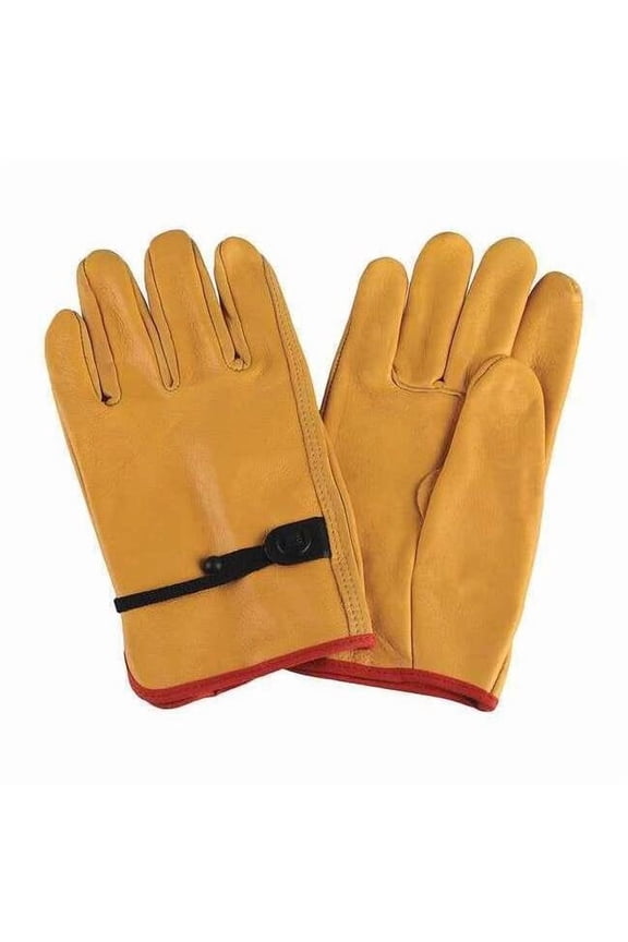 Leather Drivers Gloves, Cowhide, Cinch, Keystone Thumb, Gunn Cut, Yellow, S 1 PR 4TJT8