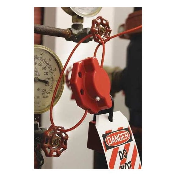 Condor Lockout Cable,Plastic Coated Steel,6ft.L 48KV09