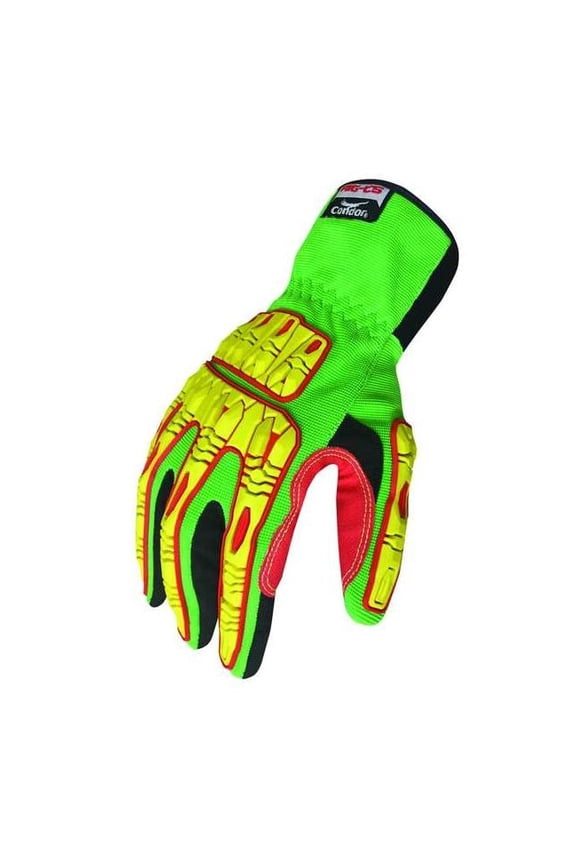 Impact Gloves,Size 2XL,Green,PR 53GN08