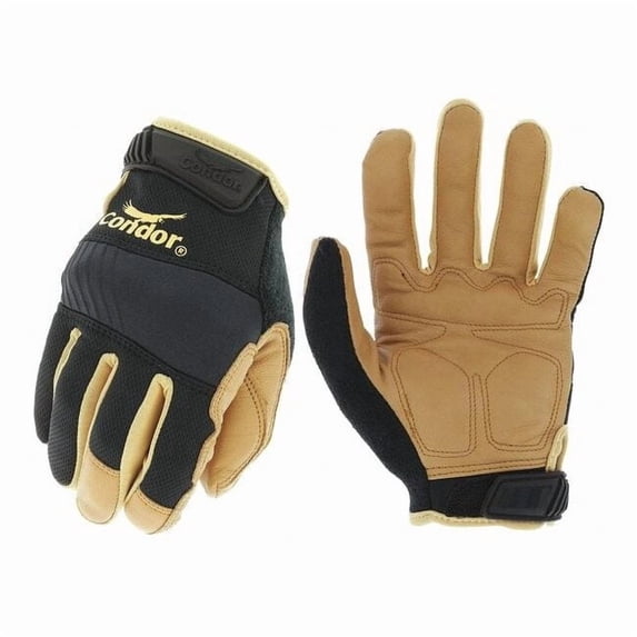 Condor Mechanics Gloves,Black/Brown,8,PR 488C84