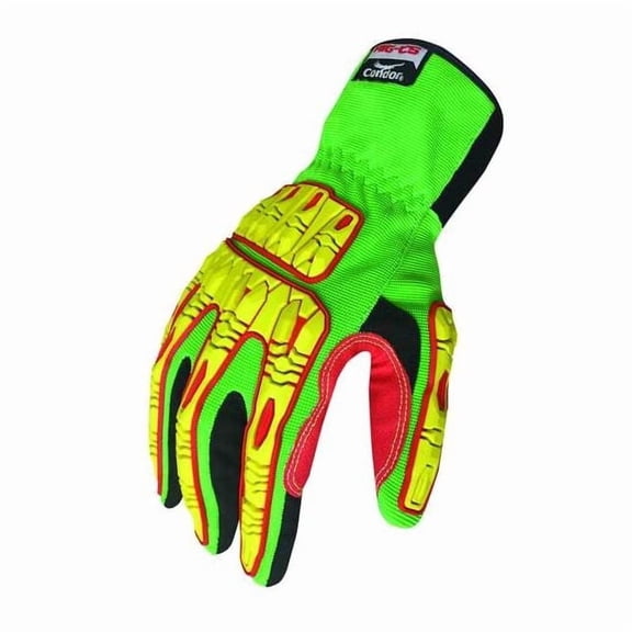 Impact Gloves,Size M,Green,PR 53GN05