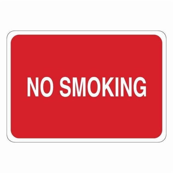 Condor No Smoking Sign, 7" H, 10" W, Plastic, English, 34GK47 34GK47