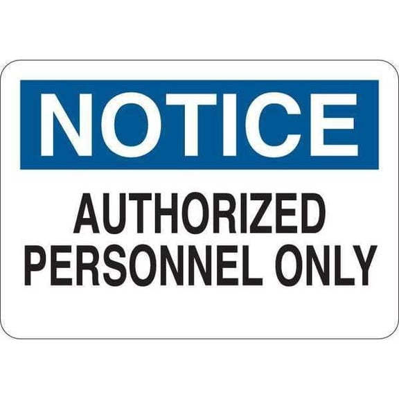 Condor Notice Sign,English,Plastic,Information 35GC64