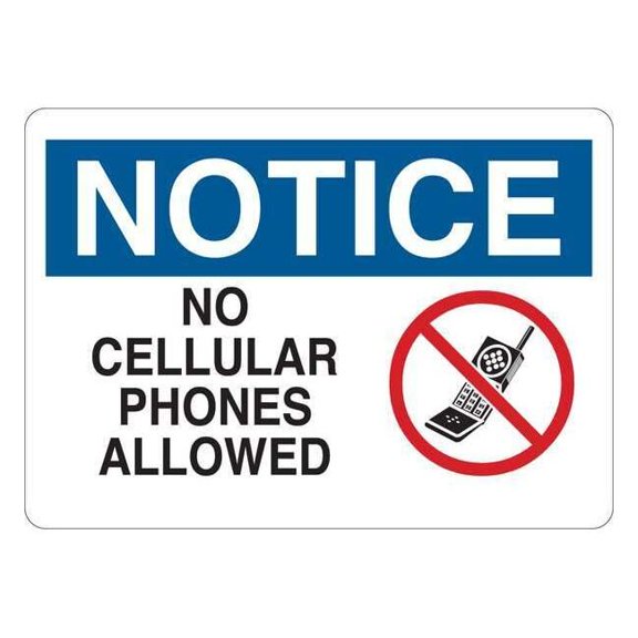 Condor Notice Sign,Text and Symbol,English 35GC73