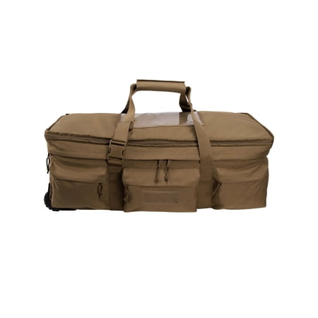 Condor Outdoor 37in Haul Rolling Duffle Bag, Coyote Brown