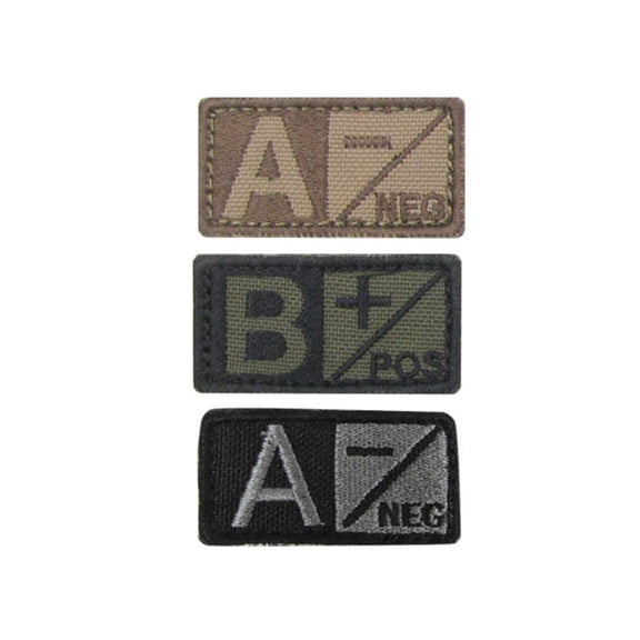 Condor Outdoor Blood Type Patch 6 Pcs/Pack, Apos, Coyote Brown