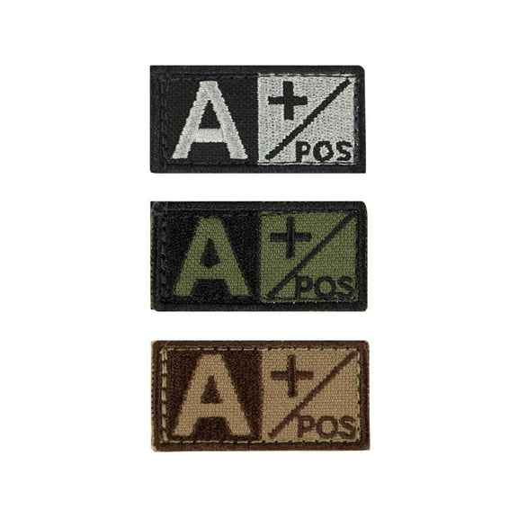 Condor Outdoor Blood Type Patch 6 Pcs/Pack, Apos, Olive Drab/Black, -1