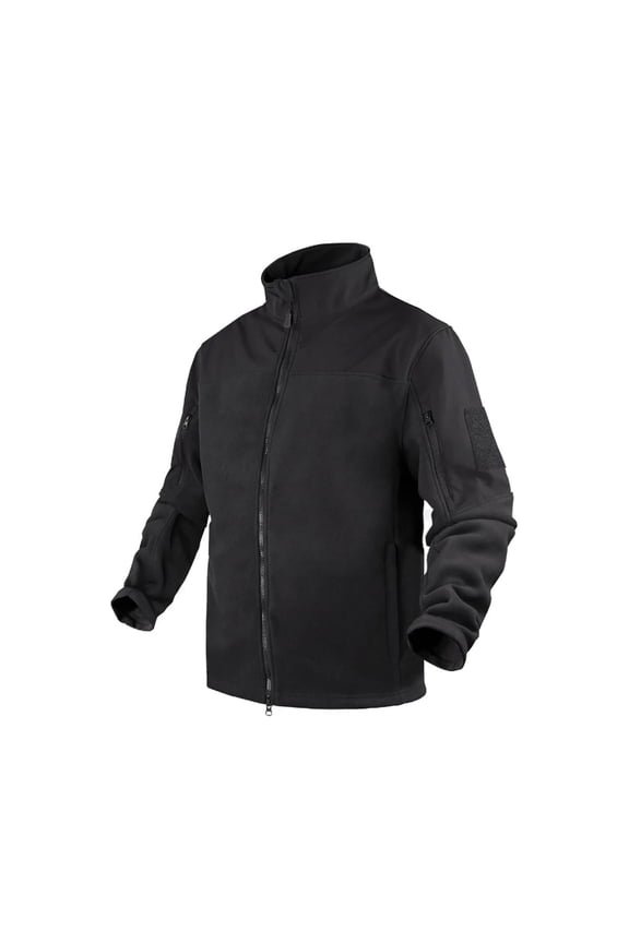 CONDOR OUTDOOR Adult Male Bravo Black Fleece Jacket, Size: 2XL