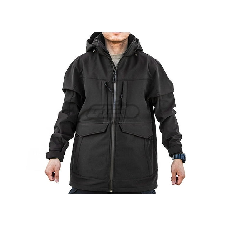 Condor Outdoor Overcast Softshell Parka Black Small