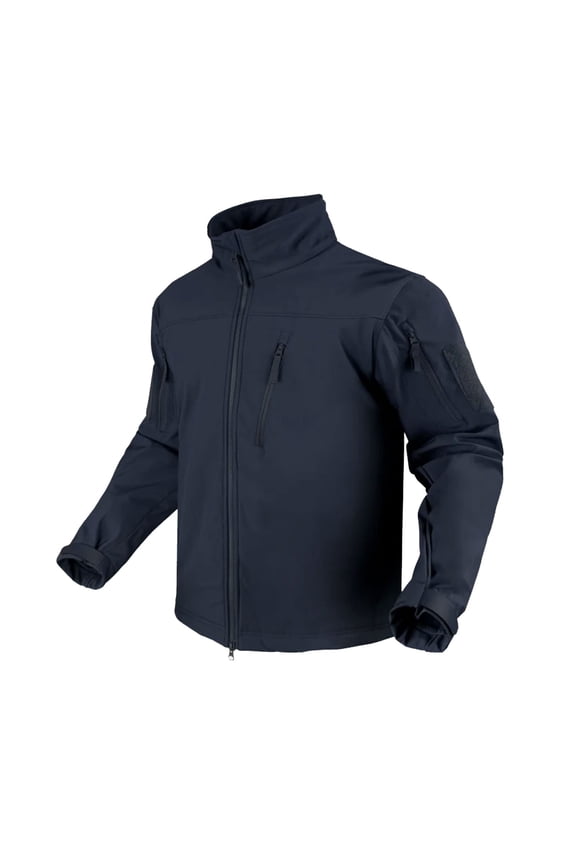 CONDOR OUTDOOR Adult Male Phantom Softshell Navy Blue Jacket, Size: L