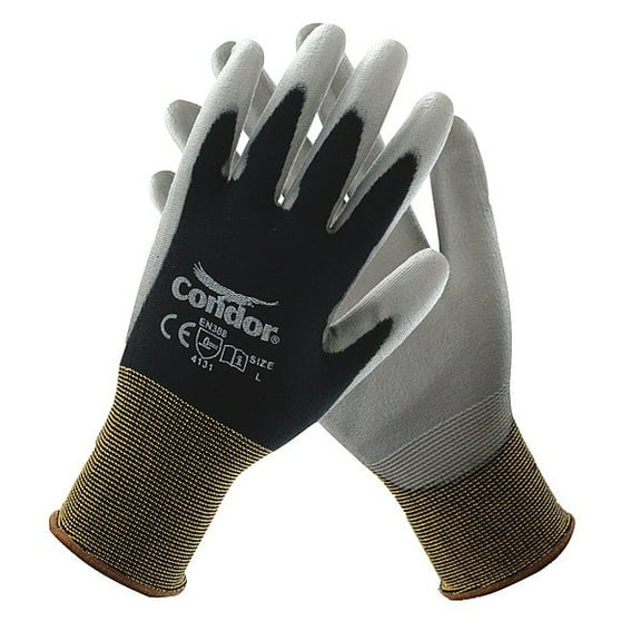 Condor PR,Coated Gloves,Nylon,L 48UP88
