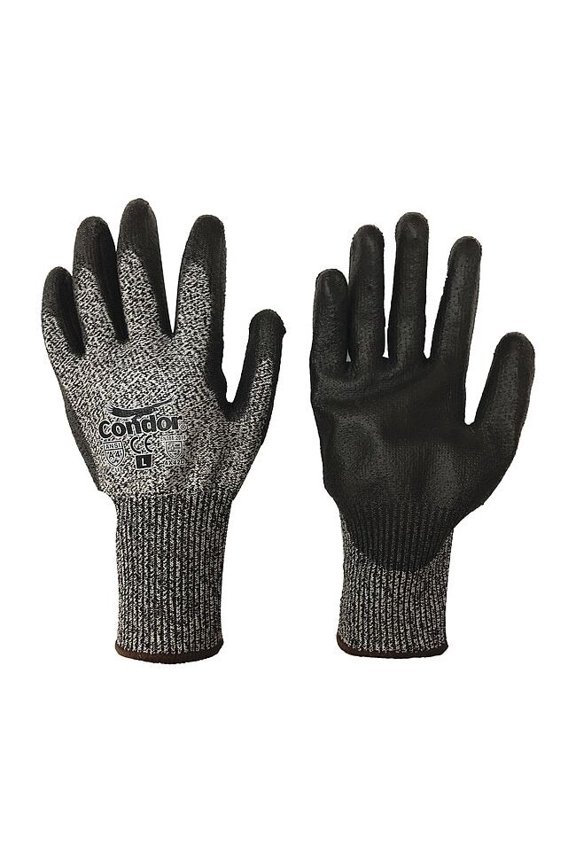 PR,Cut-Resistant Gloves,PU, S/7 21AH68