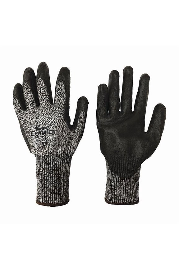 PR,Cut-Resistant Gloves,PU, S/7 21AH68