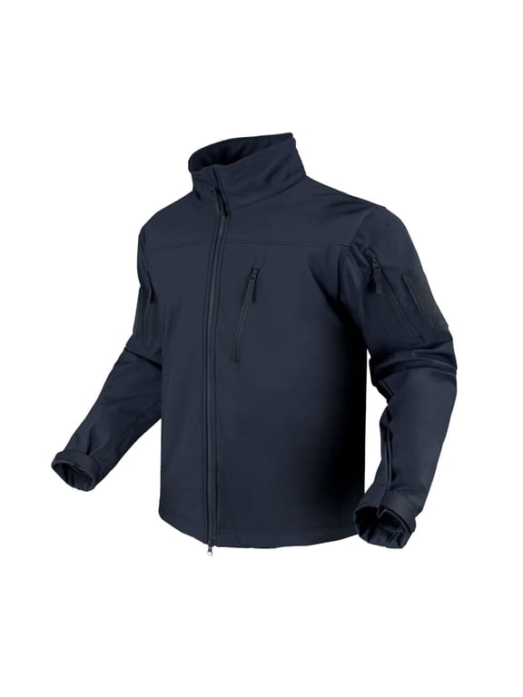 CONDOR OUTDOOR Adult Male Phantom Softshell Navy Blue Jacket, Size: 2XL
