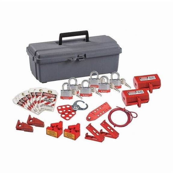 Condor Portable Lockout Kit,Gray,7-1/2" H 437R70
