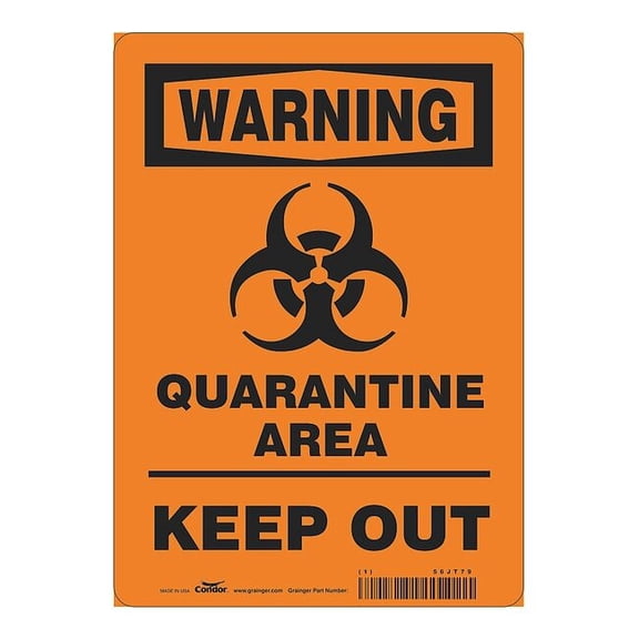 Condor Quarantine Area Sign HWW306A1410