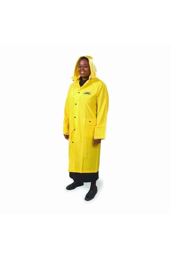 Raincoat with Detachable Hood,Yellow,S 6AP02