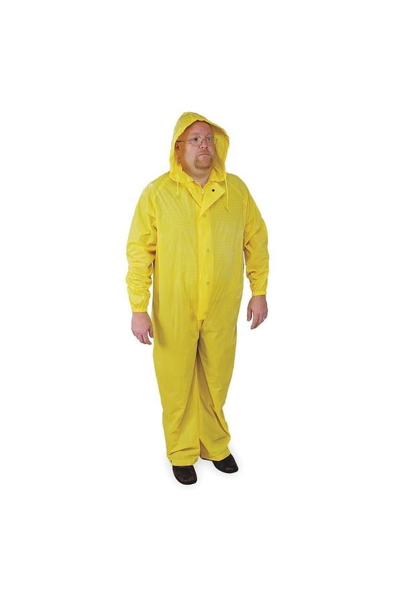 Rain Coverall,Unrated,Yellow,4XL 4PCF6