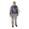 Condor Rain Poncho,Disposable,Clear,40" L,PK24 2ELD5