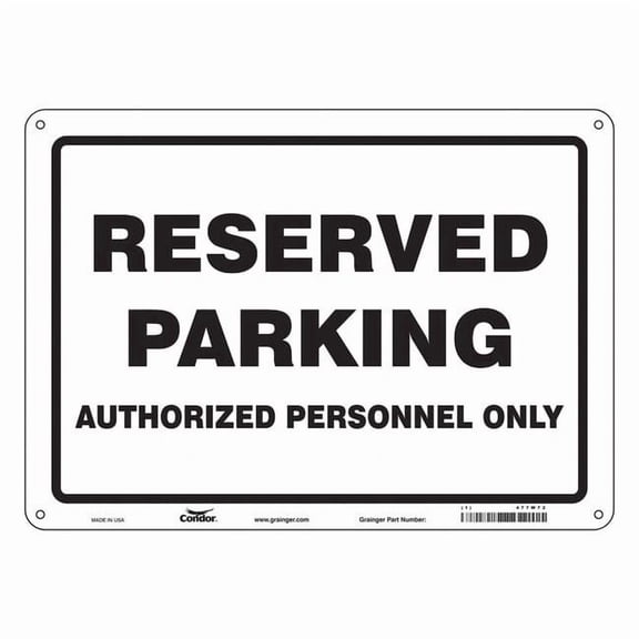 Condor Traffic Sign,14"W,10" H,0.032" Thickness, 477W72 477W72