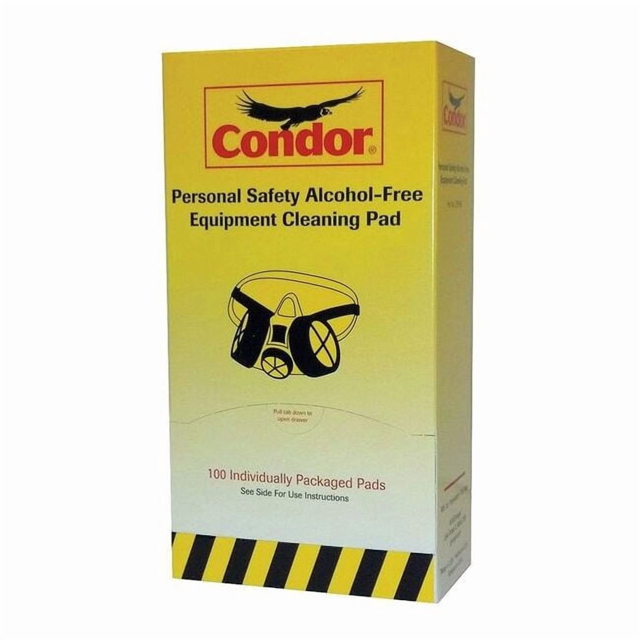 Condor Respirator Wipes,Alcohol Free,PK100 22PN89